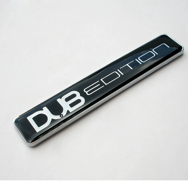 Chrome Emblem Dub Edition Badge For VW T4 T5 Transporter GOLF R32 R36 GTI TURBO MK4 MK5