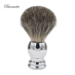 pure Badger high quality Hair shaving brush with metal Handle Shaving Brush for shave barber tool