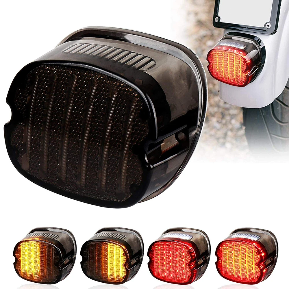 LED Taillight with Braking Turn Signal 1 pcs Replacement Tail Light for-Harley Dyna Road King Electra Glide Street Bob Touring
