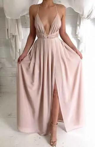 Maxi jurk sexy club gown party elegante strand lange Floor Lengte roze tuniek zonnejurk off schouder gatsby backless 2018 zomer