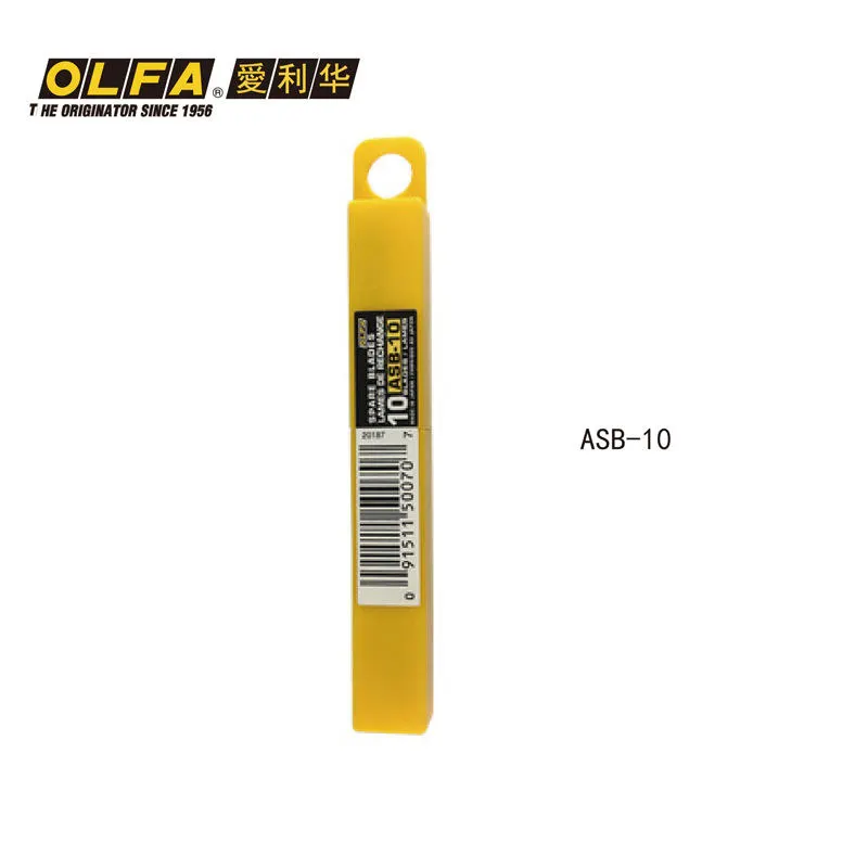 Pack AB-10  ASB-10 AB-50 AB-10S AB-50S AOLFA Knife SnapOff Blade Lame Signage Vinyl Cardboard FOR OLFA 18O S S/20 A A-2 A-3