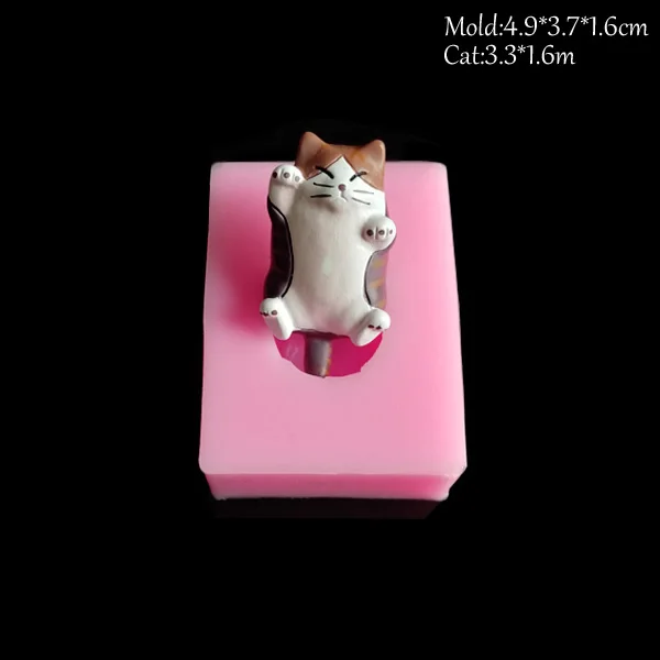 NEW Cat &Leopard UV Resin Silicone Molds DIY Fondant Cake Decorating Tools Jelly Candy Chocolate Expoxy Clay GumpasteC373