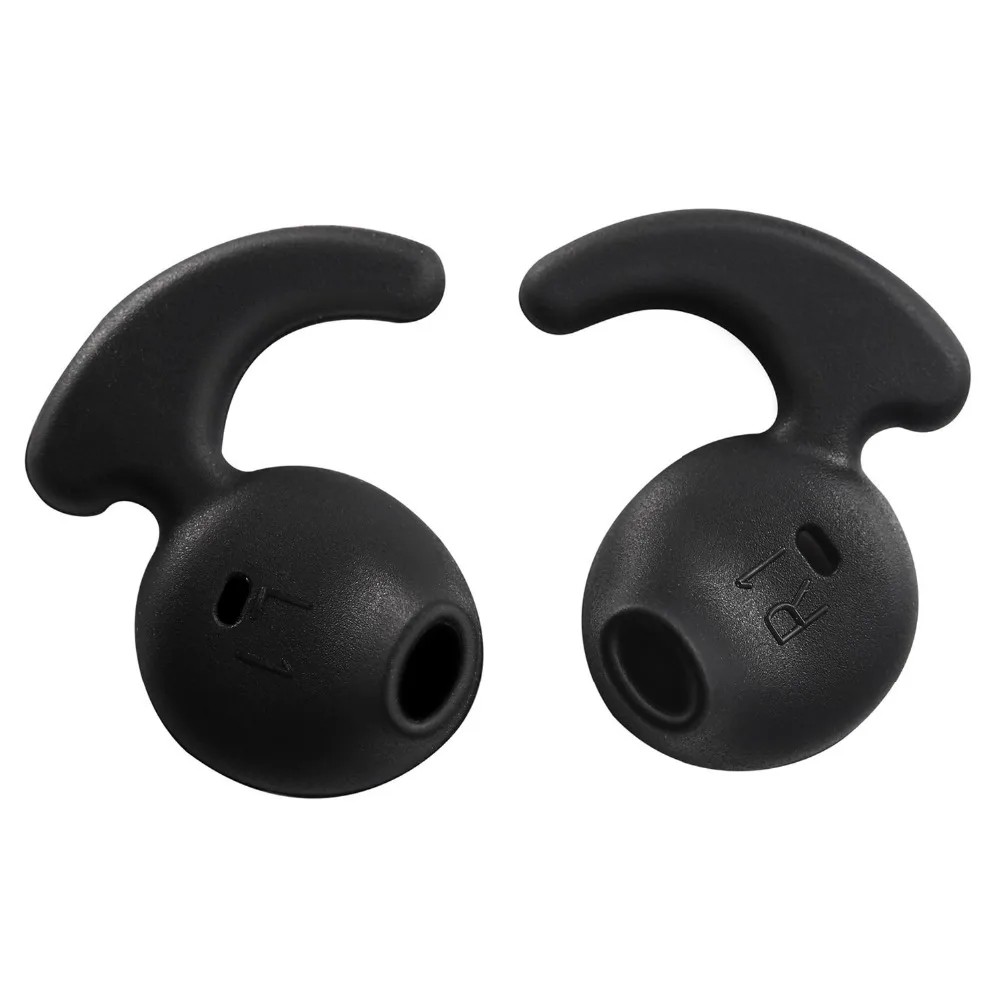 10 pairs ofReplacement Ear Hooks Tips Silicone Ear Gels Buds for Samsung Galaxy S7/S7 Edge /S6/S6 Edge Sports Earbuds (Black)