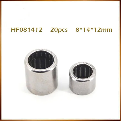 

Free shipping 20pcs one way clutch needle roller bearing HF081412 8X14X12mm bearing 8mm shaft hexagon head