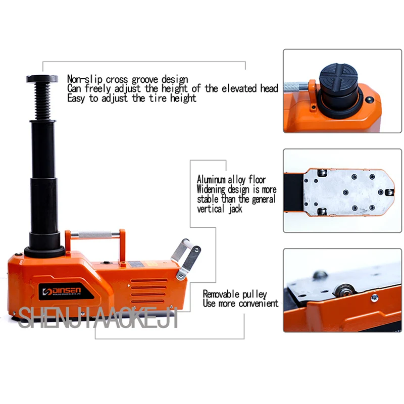 New 12v electric hydraulic floor jack set with impact 10T jack Truck mounted horizontal High-power jack Portable hardware tools