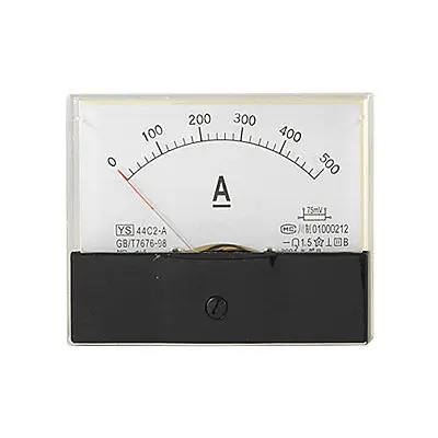 

DC 0-500A Current Teasting Rectangle Panel Ampere Meter