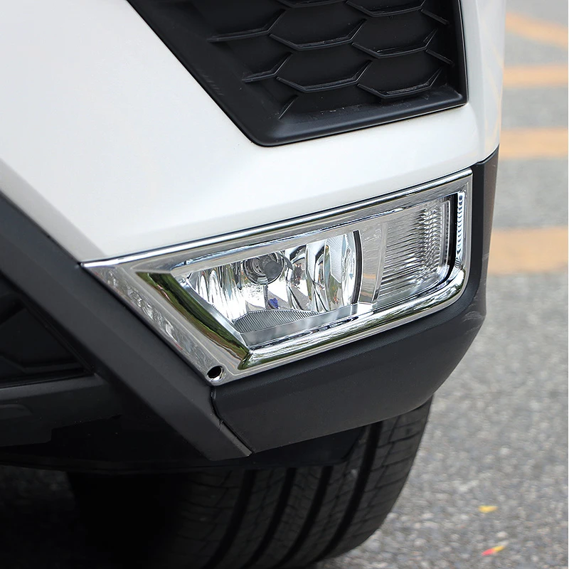 ZD Car Front Fog Light Cover Day Running head Light Frame Trim For Volkswagen Tiguan MK2 2016 VW Tiguan 2017 Accessories