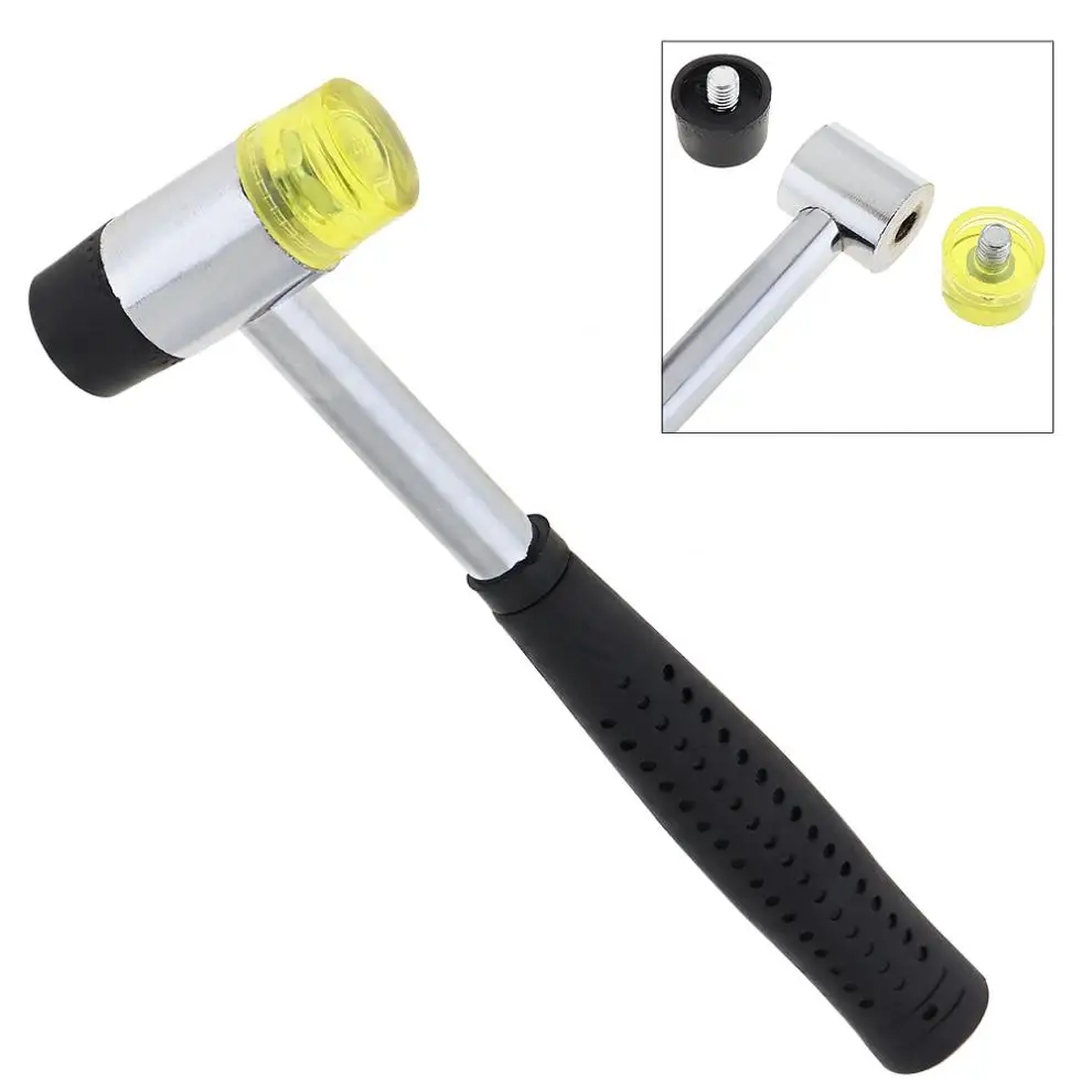 Practical 25mm Rubber Double Faced Work Glazing Window Beads Hammer Nylon Head Mallet Tool