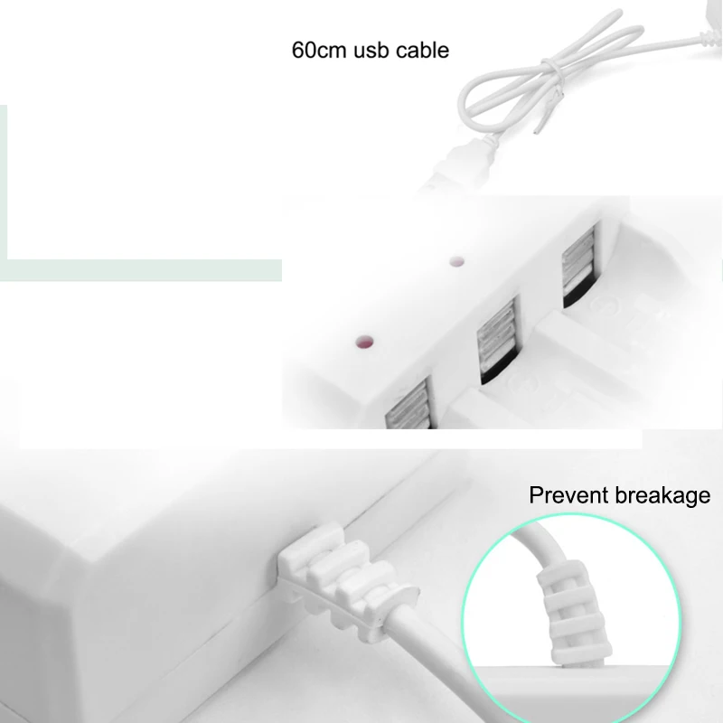 New Promotion AA/AAA lithium-ion rechargeable Battery USB 3 Slots Universal Intelligent Battery Charger Adapter USB Plug