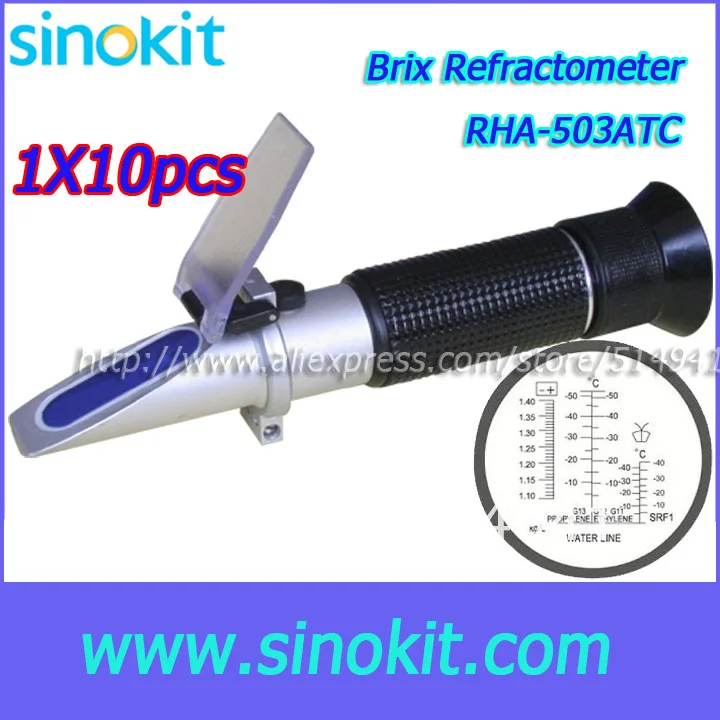 10pieces per lot Antifreeze and Battery- Refractometer RHA-503ATC