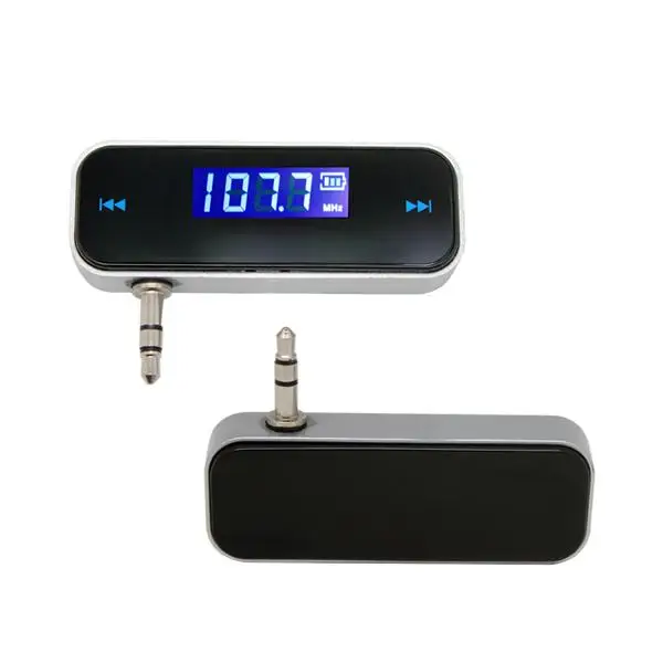 Mini New FM Transmitter Wireless LCD 3.5mm In-Car Handsfree Audio Reciever High Quality Black USB Music Player Car Accessories