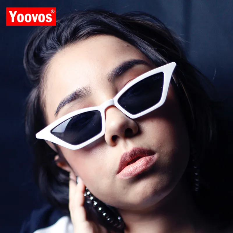 Yoovos 2023 Classic Small Frame Sunglasses Women Fashion Luxury Cateye Sun Glasses Retro Shopping Oculos De Sol Feminino UV400