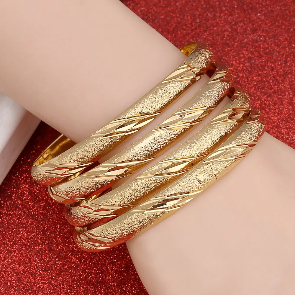 Dubai Gold Jewelry Gold Color Bangles For Ethiopian Bangles & Bracelets Ethiopian Jewelry Bangles Gift