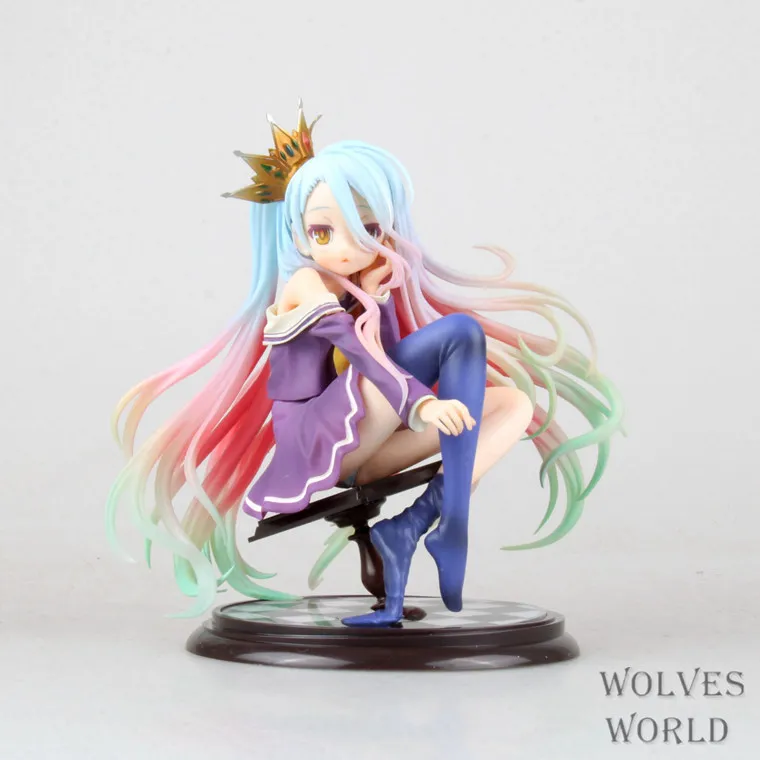No Game No Life 1/8 scale Siro sexy Girl Shiro cute dolls Garage Kit Brinquedos Anime Action Figure Toys