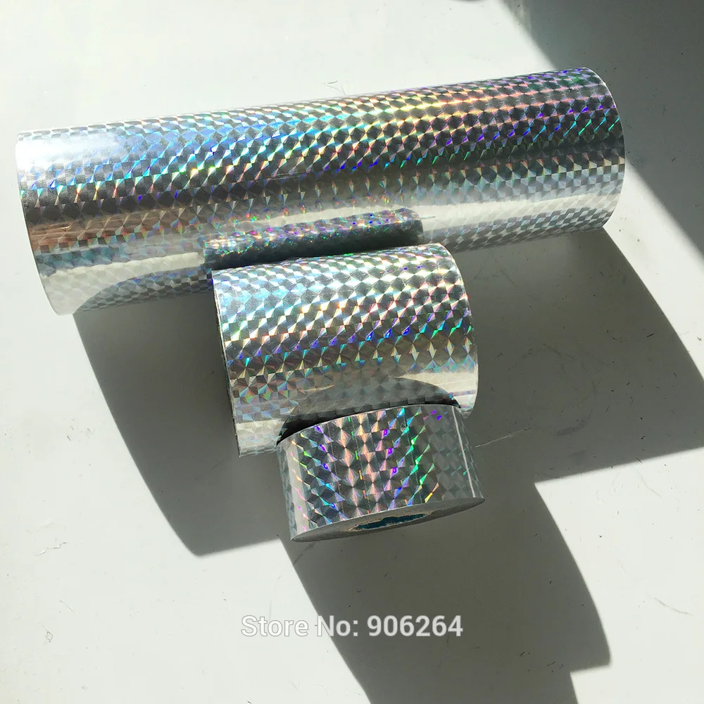 Newest Package Box Holographic Laser Silver Plain Hot Stamping Foil with Shipping Cost