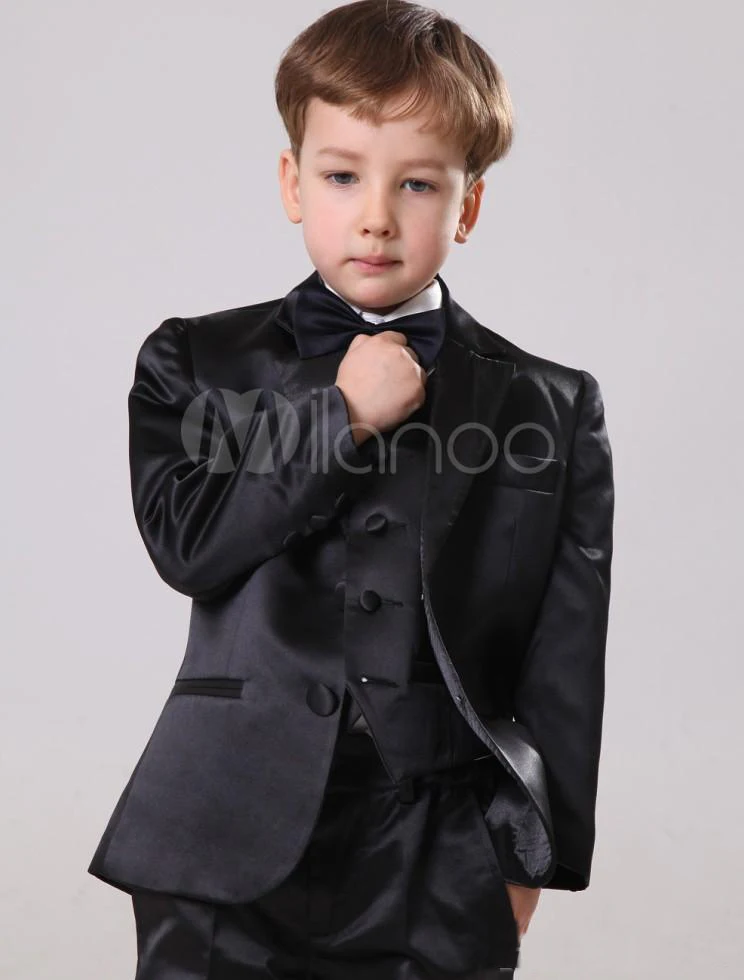 

Dark Red Kid's Velvet Formal Tuxedos Shawl Lapel One Buttons Black Pants For Boy's Formal Wear Winter Clothing for Kids