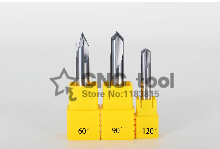 3/4/5/6/8/10/12*60 grad/90 grad/120 grad beschichtung hartmetall Gerade nut typ fase bohrer positionierung zentrum bit