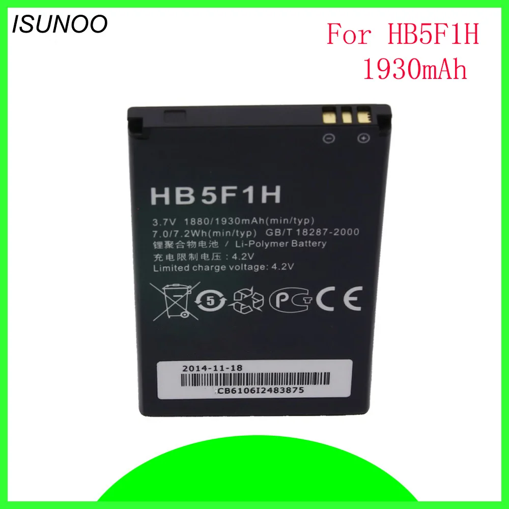 

ISUNOO Аккумулятор для Huawei Honor U8860 1880mAh литий-ионный аккумулятор HB5F1H Замена для Huawei Honor U8860 Glory M886