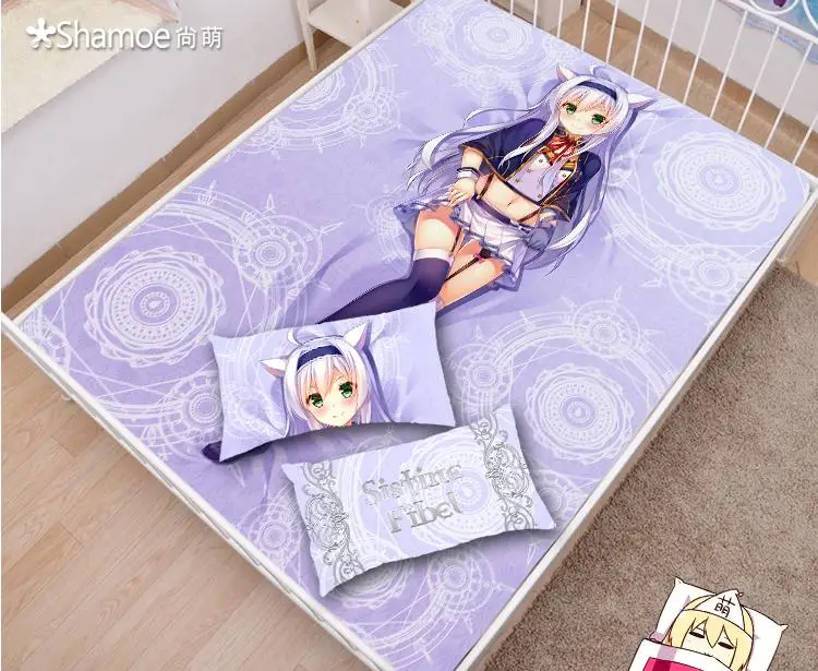 Anime Cartoon Akashic records of bastard magic instructor Mattress Cover Fitted Sheet Fitted cover bedspread counterpane