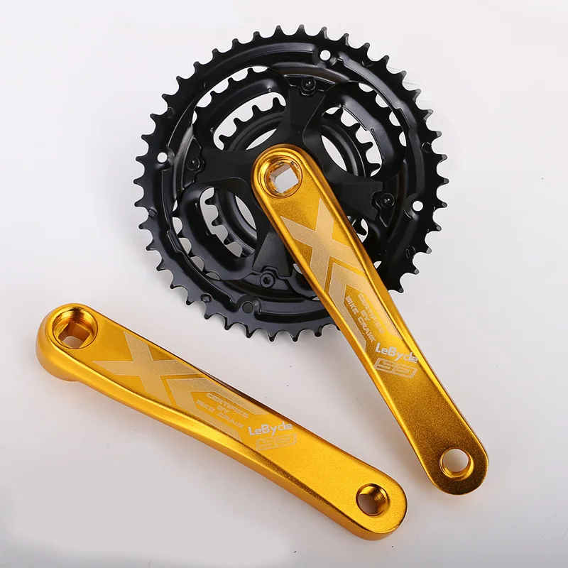 Bike Crank mtb mountain bike 24-34-42T Bicycle Crankset 170mm aluminum alloy crank square hole  7 8 9 Speed Chainwheel