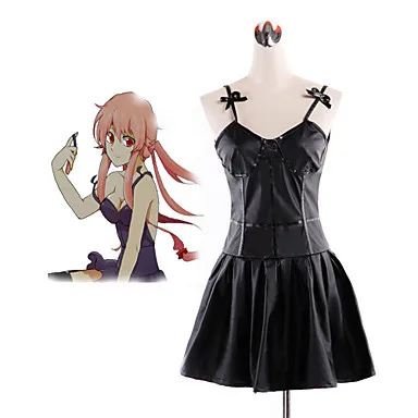 Gasai Yuno Black Dress Cosplay Costume 110