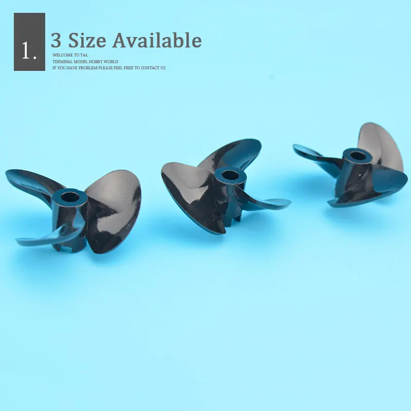 Good Quality High Speed Screw 4mm Prop RC Boat  3 Blades Propeller  High Toughness Three Blades Paddle for 4mm Prop shaft