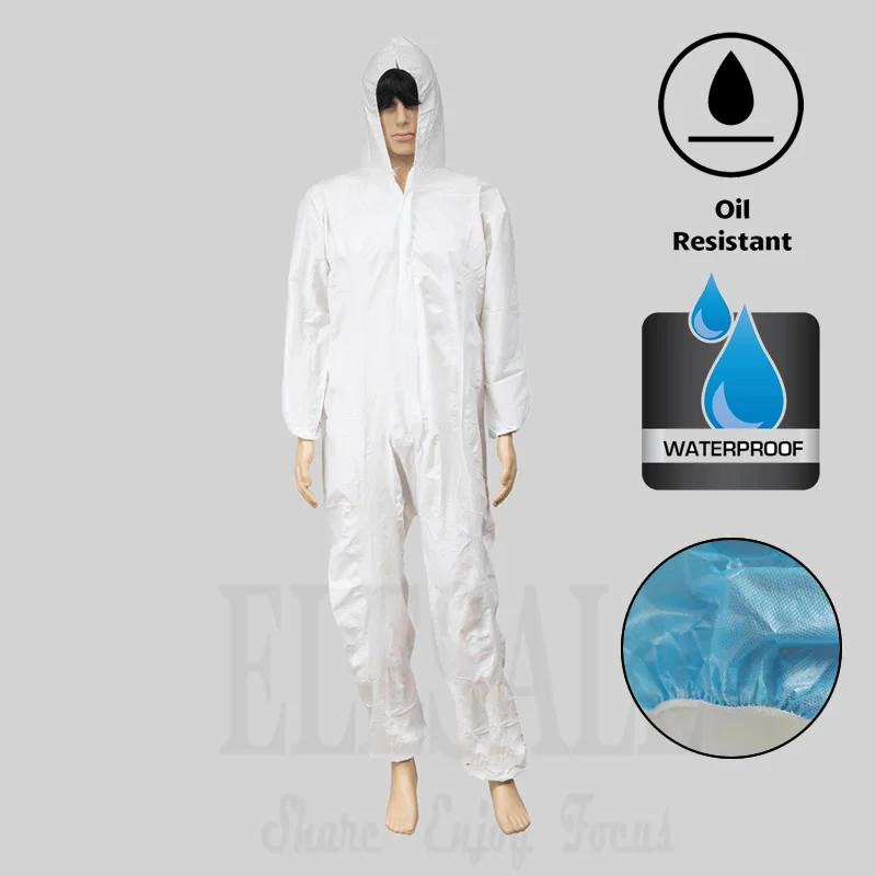 

1Pcs Disposable Waterproof Oil-Resistant Work Safety Clothing For Spary Painting Decorating Clothes Overall Suit L/XL/XXL/XXXL