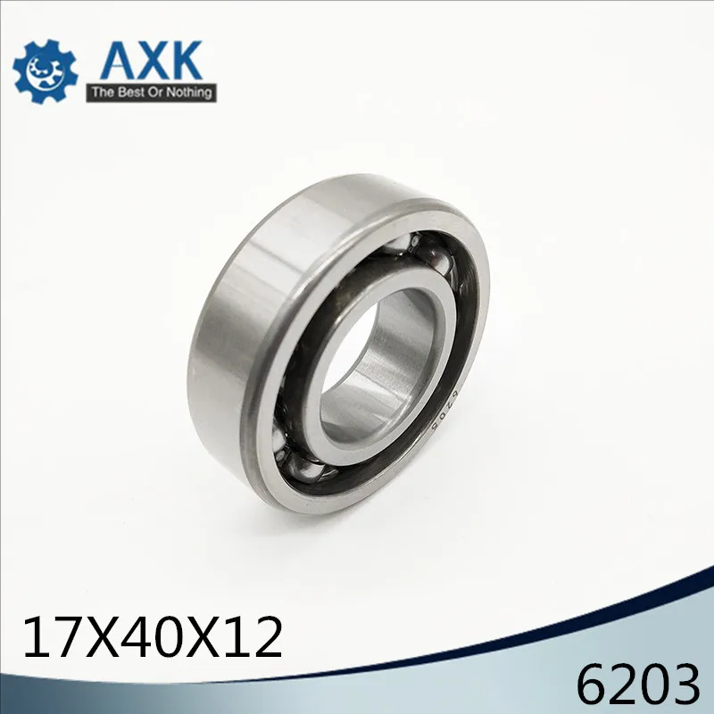 6203 Bearing 17*40*12 mm ABEC-3 ( 4 PCS ) For Motorcycles Engine Crankshaft 6203 OPEN Ball Bearings Without Grease