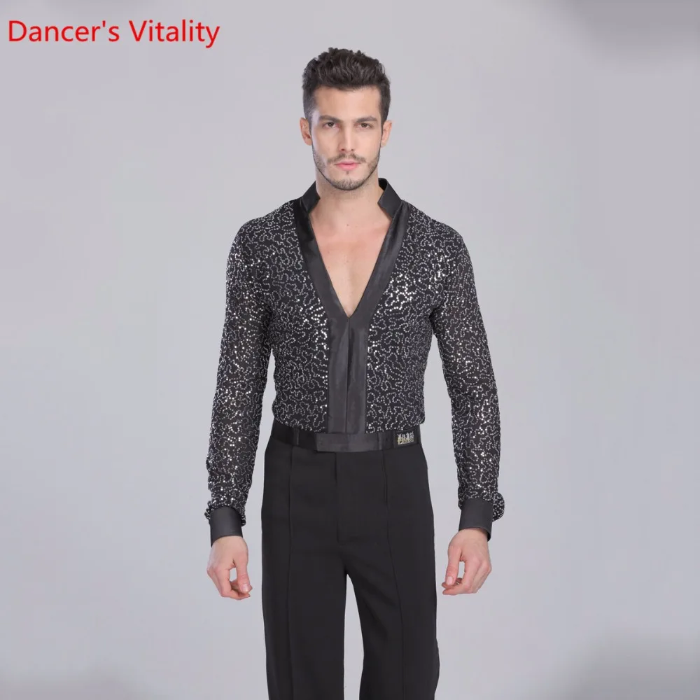 

Adults For Men's Suits for Latin American Dance Clothes top Costumes for Contemporary Dance Costumes Top and Costumes for Latin