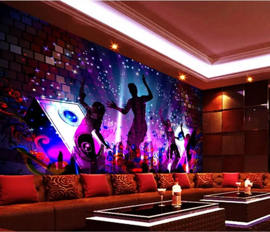 

Custom Any Size Mural Wallpaper Madden Dance Dance Dream Cool Bar KTV Decorative Wall Personality Wall Mural Wallpaper Painting