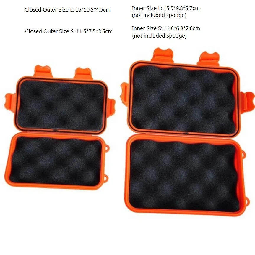 Outdoor Portable Shockproof Waterproof Boxes Survival Storage Case Box Anti Pressure Small / Large Size EDC Travel Sealed Case