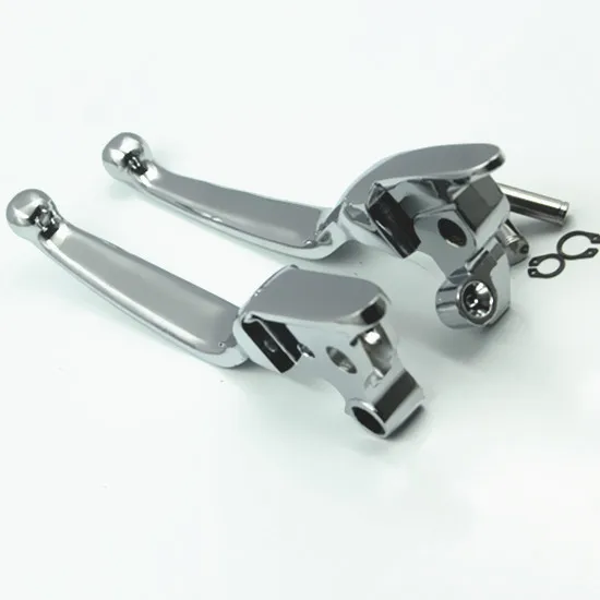 Chrome Clutch Brake Levers for Harley Electra Glide Road Glide Road King Tri Glide Street Glide FLHX 2008-2013 2014