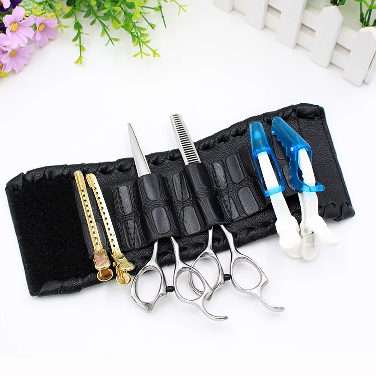 Wristband Salon Barber Scissors Bag Hairdressing Holster Pouch Holder Case Storage Wrist Bracelet Storage Bags Black