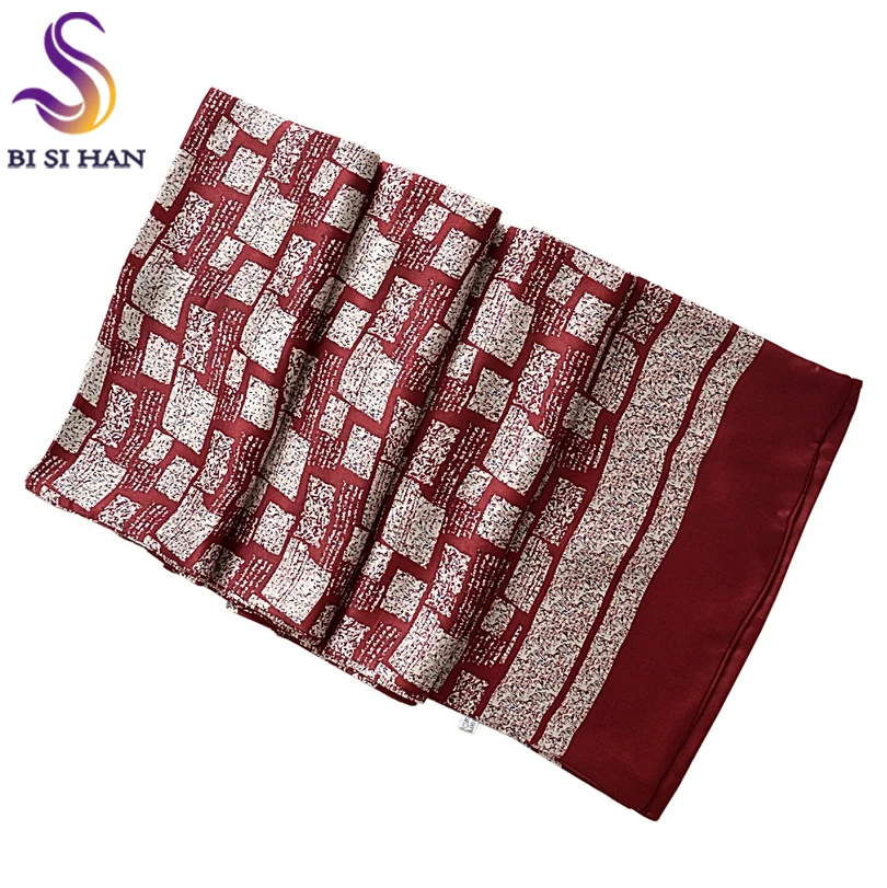 2020 New Arrival Man100% Silk Scarf Printed New Style Brand Male Scarves 160*26cm Man Scarf For Spring Autumn Winter Long Scarf