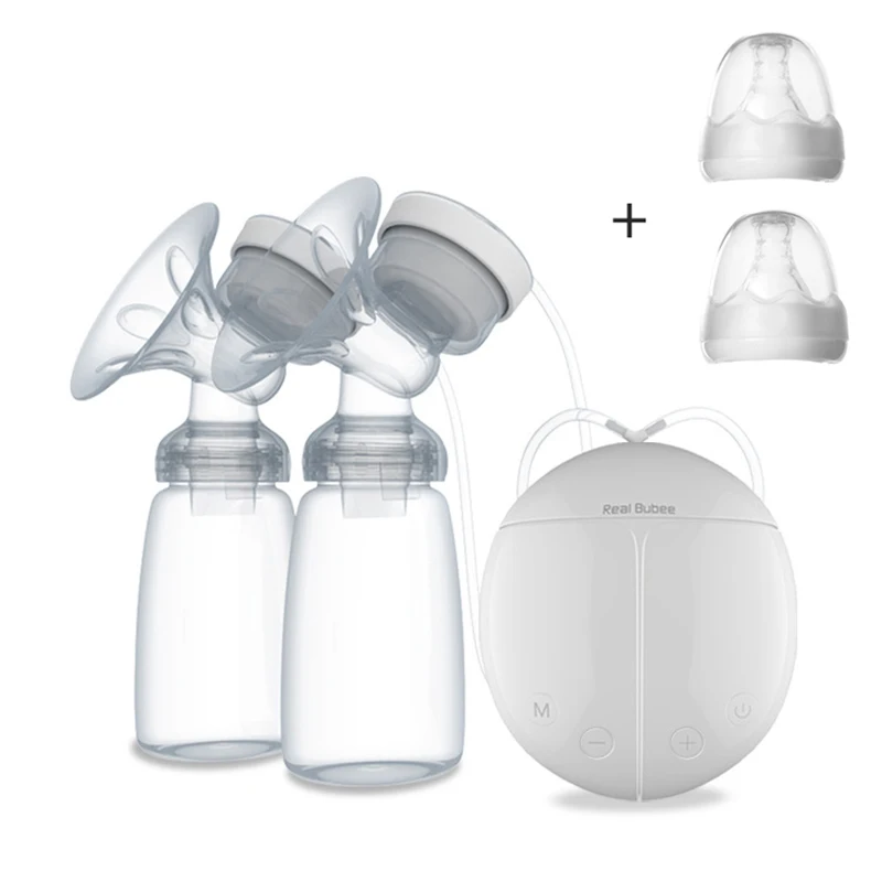 Single/Double Electric Breast Pump With Milk Bottle BPA Free Powerful Breast Pumps Baby Breast Feeding USB Electric Breast Pump