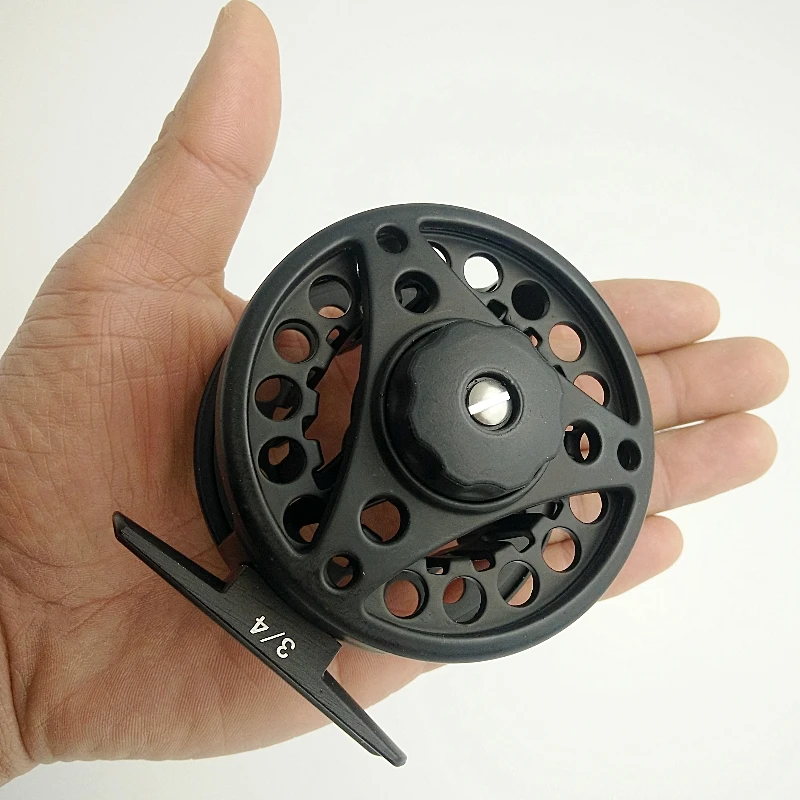 full metal fly fishing reel black flying reels 3/4 5/6 7/8 ice fishing sea water gear ratio 1:1 BB 2+1 black fishing wheel