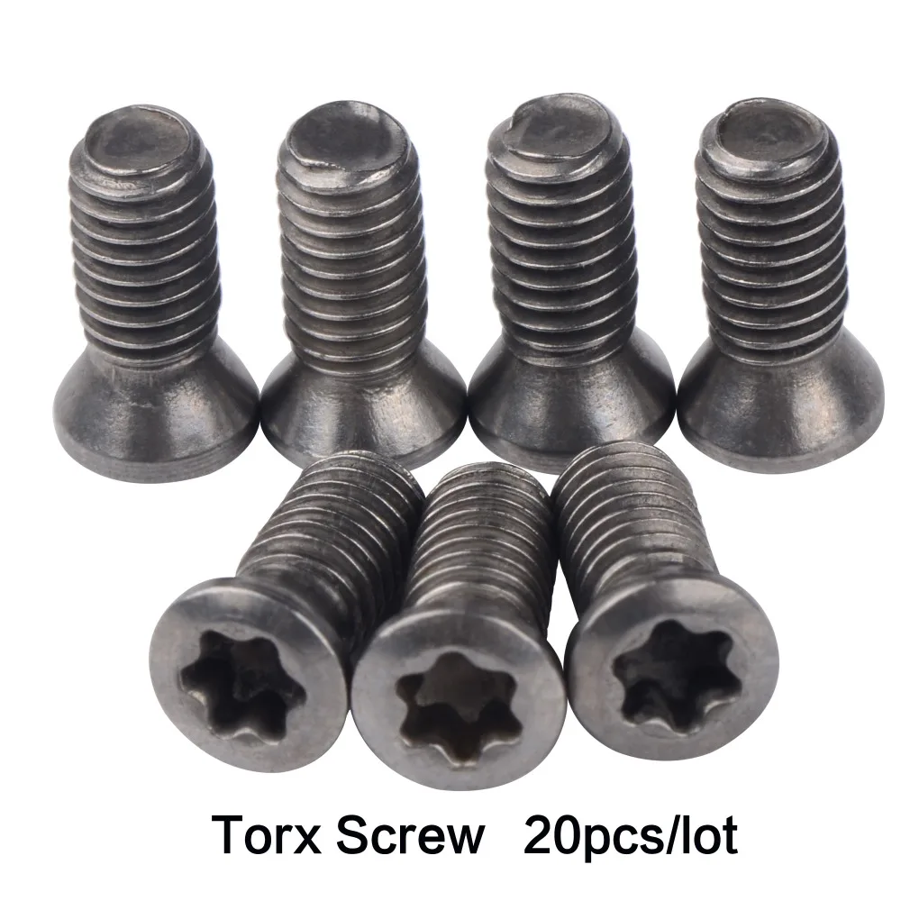 Dreanique 20 Stück/Set Schraube 1.8 M2 M2.5 M3 M3.5 M4 M5 M6 Torx-Einsatzschraube zum Ersetzen von Hartmetall-Drehmeißeln für Drehmaschinen – Detail 11