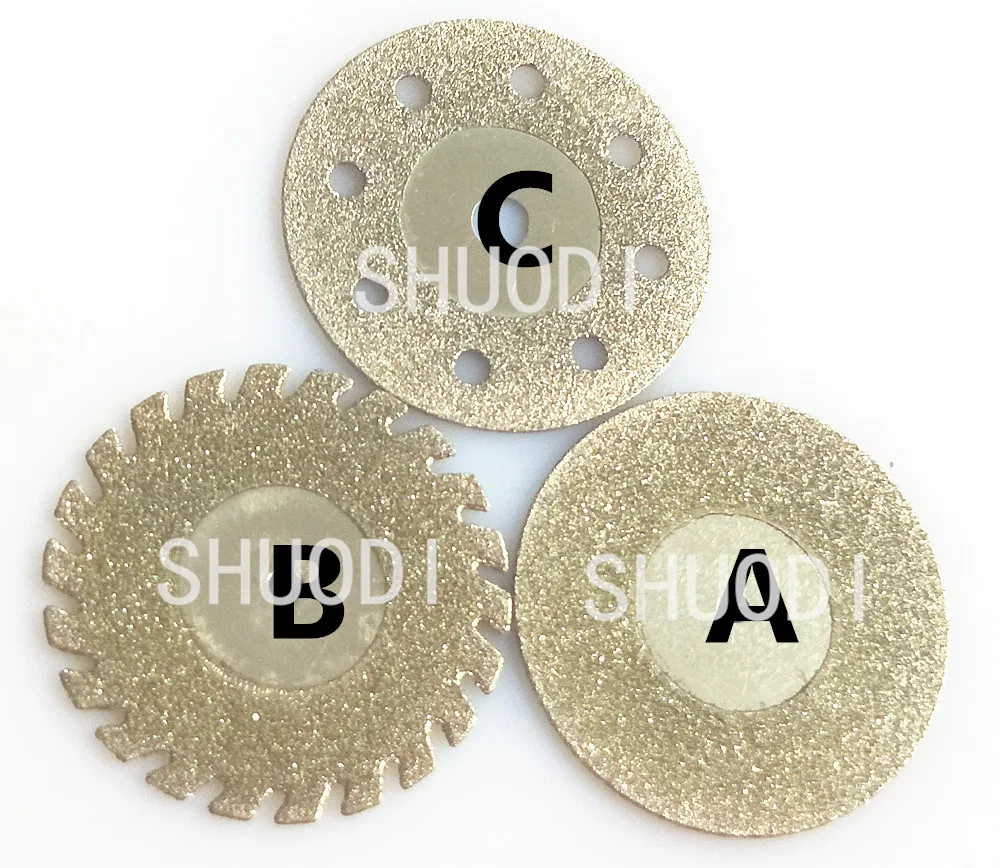 Dental Diamond Cut Off Discs Wheel Blades for Rotary Tool Dental Diamond Disc 0.45mm thickness Lab Materials