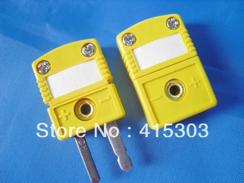 

OMEGA Type Miniature KC Type thermocouple Connector Male and Femal yellow Color Flat Pin thermocouple plug