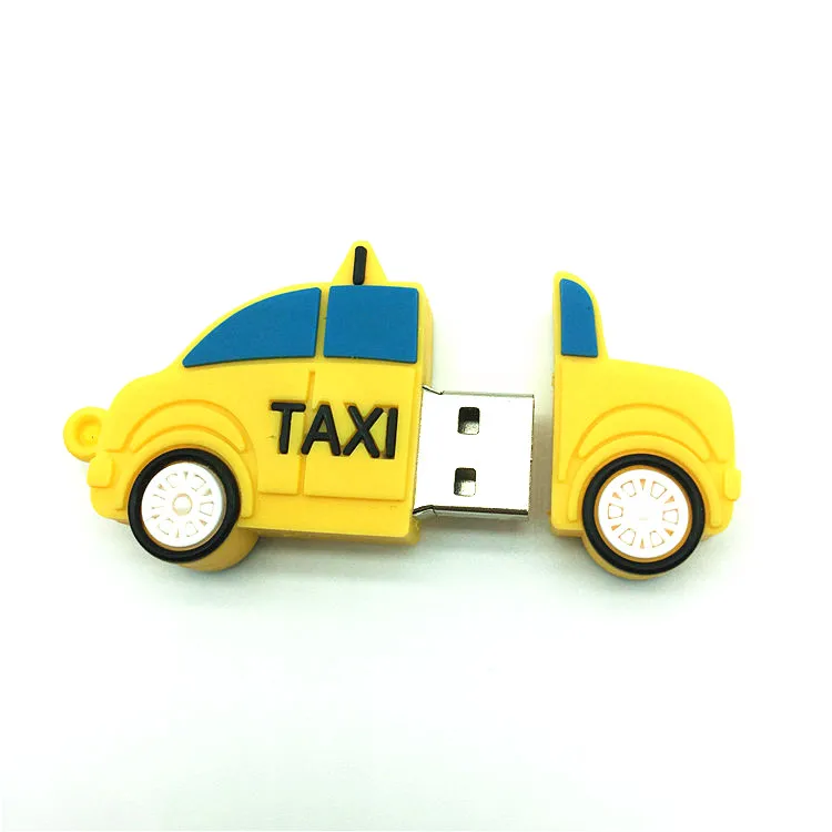 Taxi Pen drive card USB Flash Drive hot sale usb flash Taxi 4GB 8GB 16GB 32G 64GB usb 2.0  usb stick yellow card boy gift