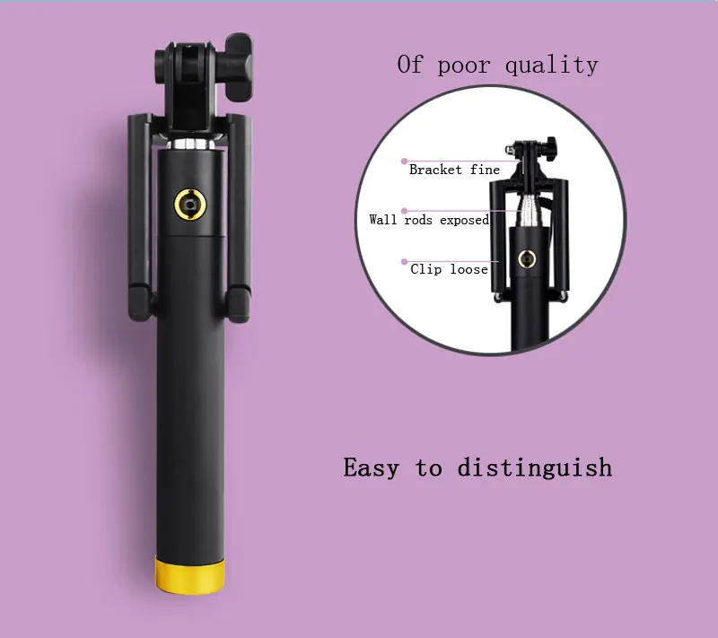 범용 휴대용 유선 신축성 셀카 스틱, 아이폰 삼성 갤럭시 화웨이 소니 HTC 샤오미 미니 스틱 삼각대 모노포드