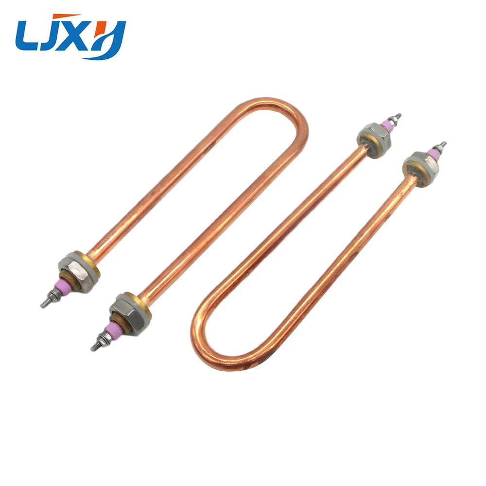 LJXH U Shaped AC220V/380V M16 Thread Electric Tubular Copper Water Heater Element 1KW/1.5KW/2KW/3KW/4KW