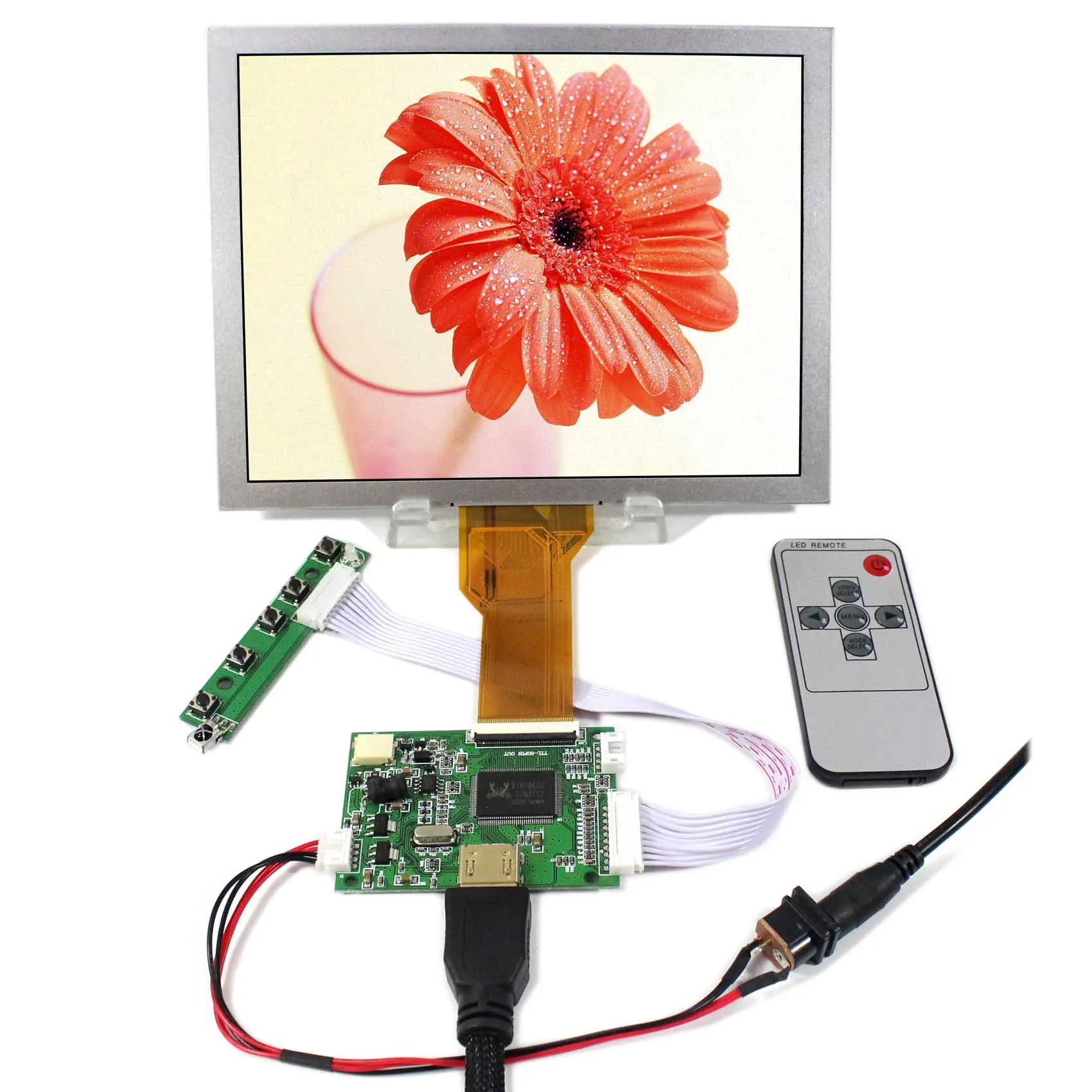 

HD MI LCD Controller Board+8inch EJ080NA-05B 800x600 LCD Screen