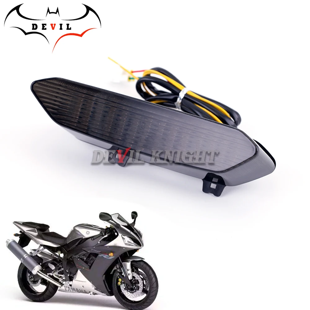 

For Yamaha YZF R1 2002 2003 Rear Tail Light Brake Turn Signals Integrated LED Light Motorcycle Accessories WR250R X XVS1300