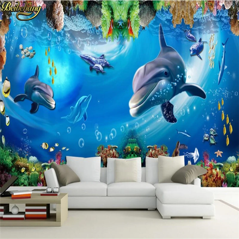 

beibehang custom photo wall paper ocean TV setting wall decoration wallpaper for walls 3 d wall papers home decor papel flooring