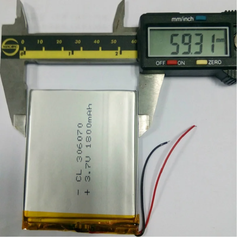 Batería de polímero de 306070 V para PSP, PDA, GPS, DVR, E-Book, tableta, PC, Banco de energía Wexler, E6005, 3,7, batería recargable Lipo, 356070
