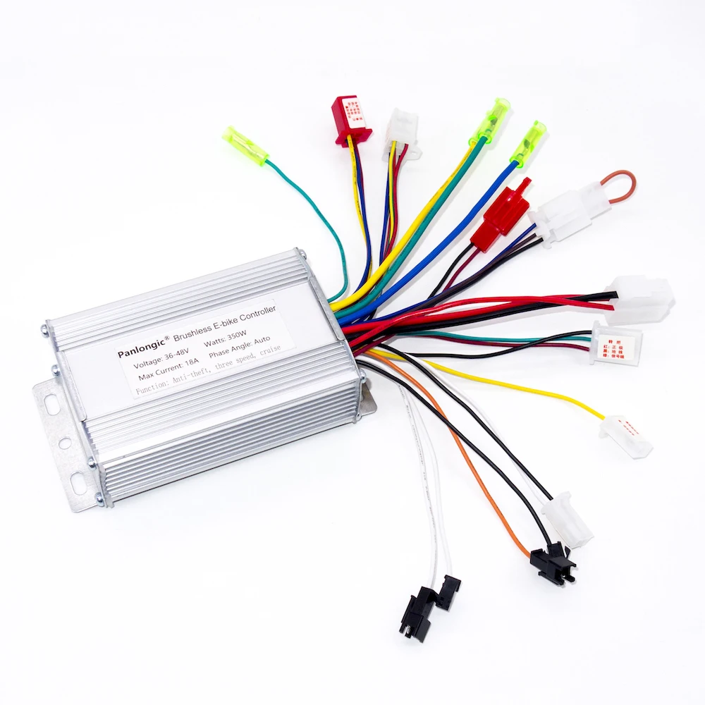 Panlongic 36V/48V 350W Bicycle E-bike Electric Scooter Brushless DC Motor Speed Controller Simple Edition BLDC Motor Controller