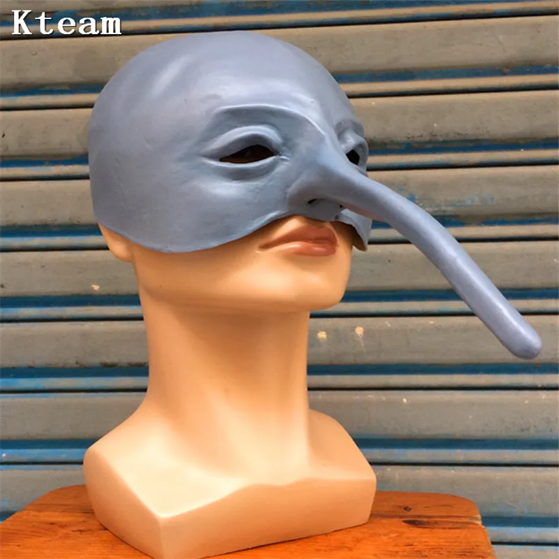 2025 New Hot Long Nose Woodpecker Mask Rubber Latex Mask Holiday Slipk Animal Maske Photo Venice Photography Props