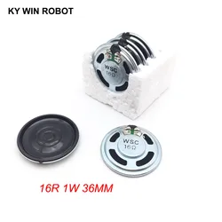 2pcs/lot New Ultra-thin Mini speaker 16 ohms 1 watt 1W 16R speaker Diameter 36MM 3.6CM thickness 5MM
