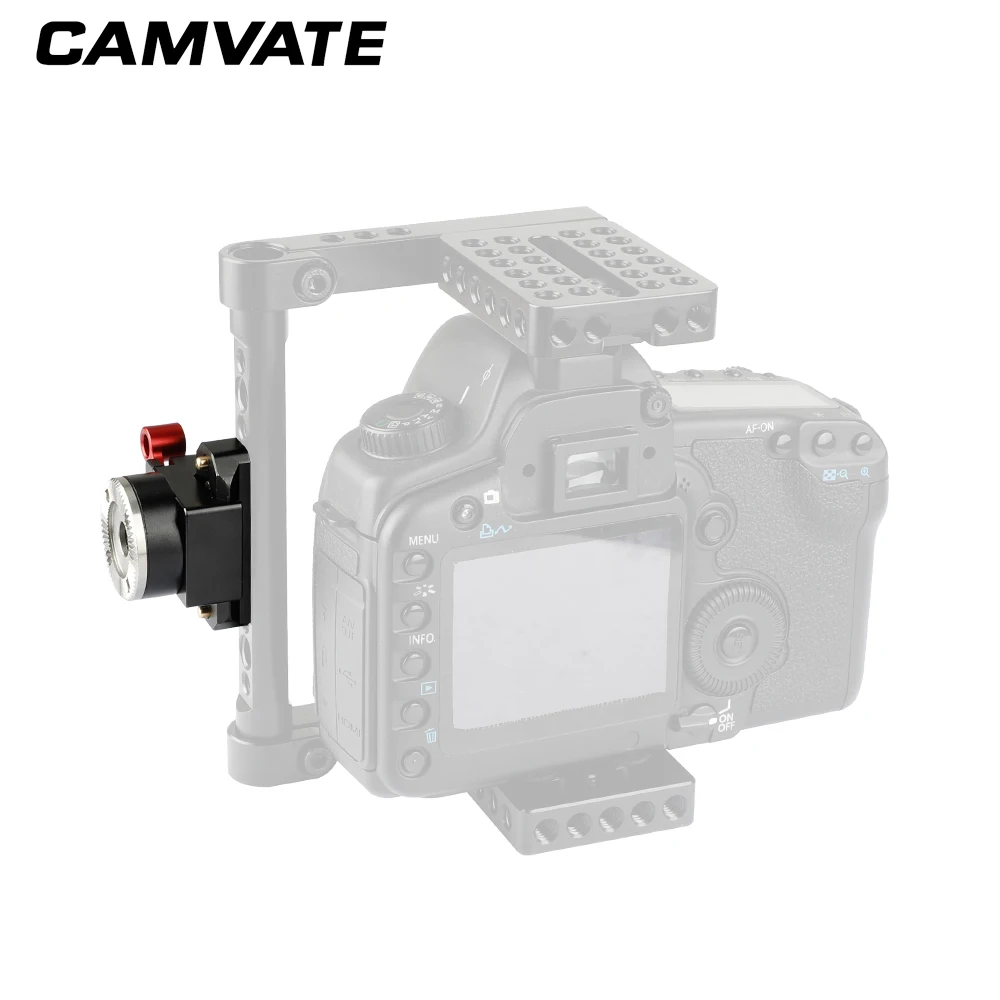 CAMVATE Quick Release Swat NATO Clamp With Standard M6 ARRI Rosette Mount Adapter & 50mm NATO Safety Rail For Cage Rig/Handle